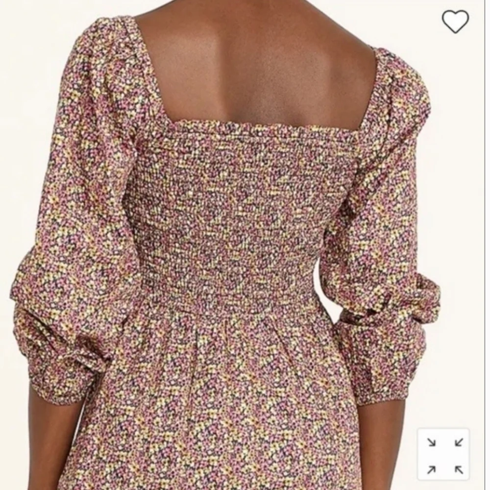 NWT J. Crew Liberty London Daydream Busy Izzy Floral Puff Sleeve Midi Dress Med